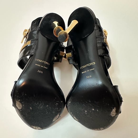 TOM FORD black and gold heels size 36 1/2 - Picture 7 of 7